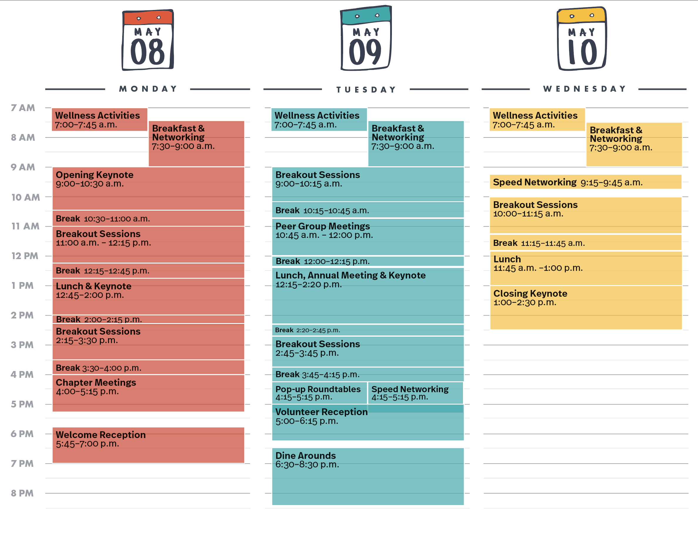 A design element that gives color to the agenda described below.